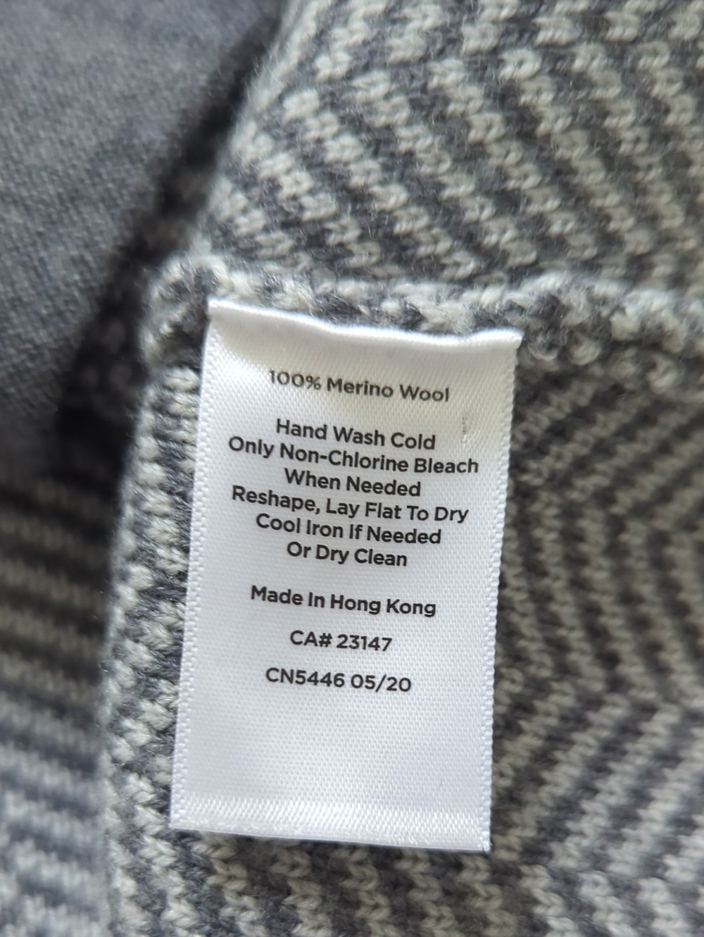 Talbots Herringbone Merino Wool Sweater Jacket Size Medium - Picture 10 of 10